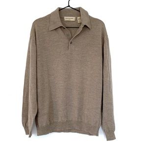 Pronto Uomo Merino Wool Collared Sweater